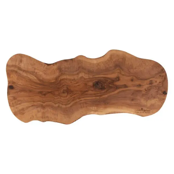Pure Olive Wood Ovale Buffetplank XL <br /> 100 t/m 110 x 2 cm - Afbeelding 3