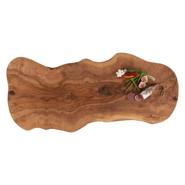 Pure Olive Wood Ovale Buffetplank XL <br /> 100 t/m 110 x 2 cm