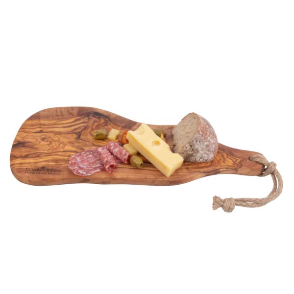 Pure Olive Wood Serveerplank Rustiek <br /> 40 t/m 45 x 2 cm - Afbeelding 2