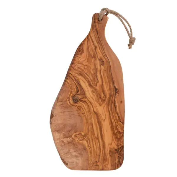 Pure Olive Wood Serveerplank Rustiek <br /> 50 t/m 55 x 2 cm