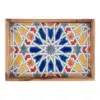 Pure Olive Wood <br /> Dienblad Met Mozaïek Geel 22 x 32 cm - Afbeelding 2