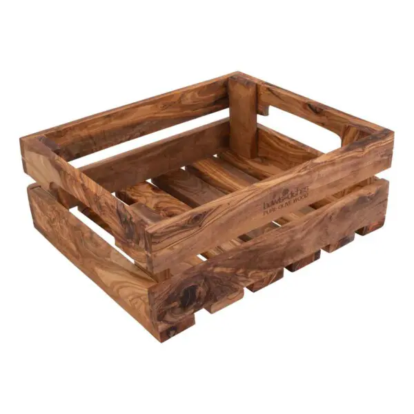 Pure Olive Wood <br /> Fruitkist 30 x 25 x 11 cm - Afbeelding 2