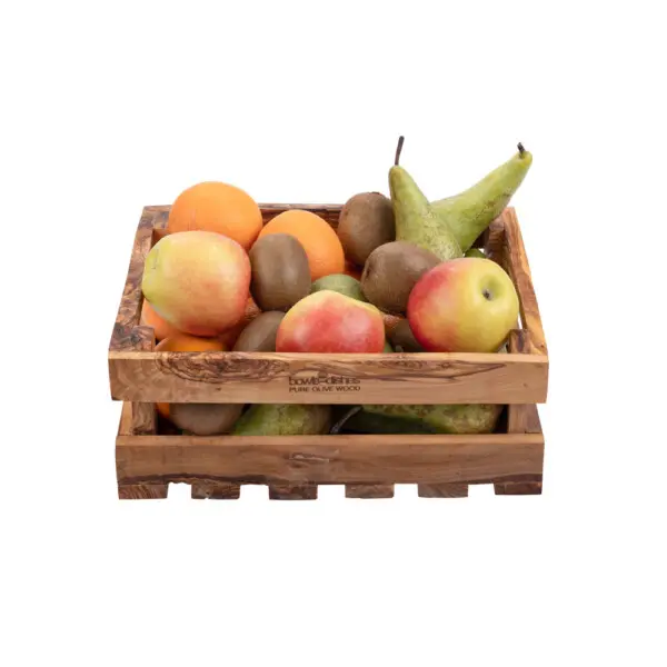 Pure Olive Wood <br /> Fruitkist 30 x 25 x 11 cm