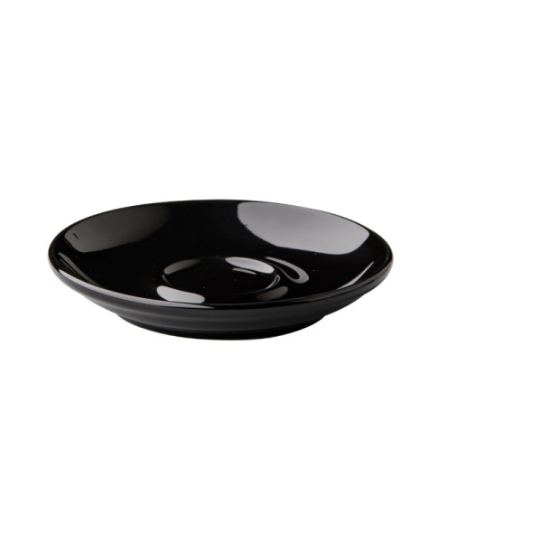 Barista espresso schotel zwart 12 cm