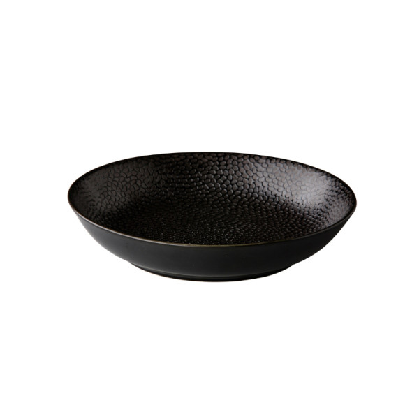 Coupe pastabord Honeycomb zwart 21 cm