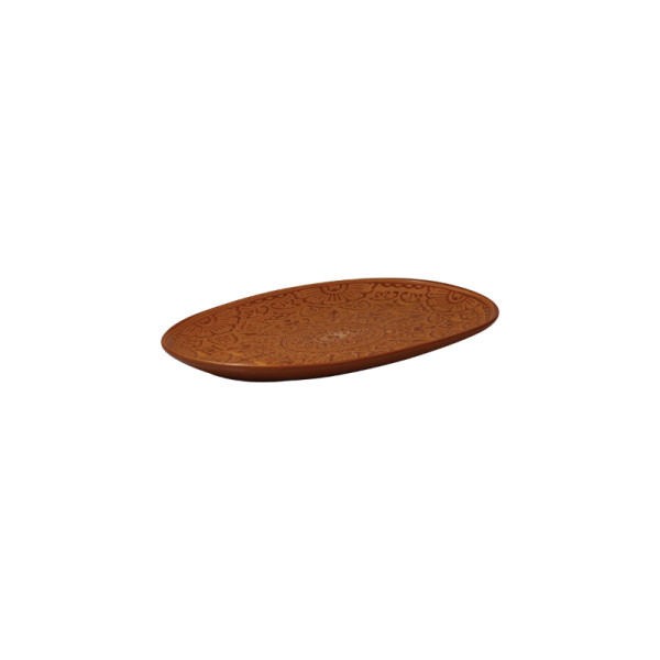Barcelona bord ovaal bruin 25,5 x 16,5 cm