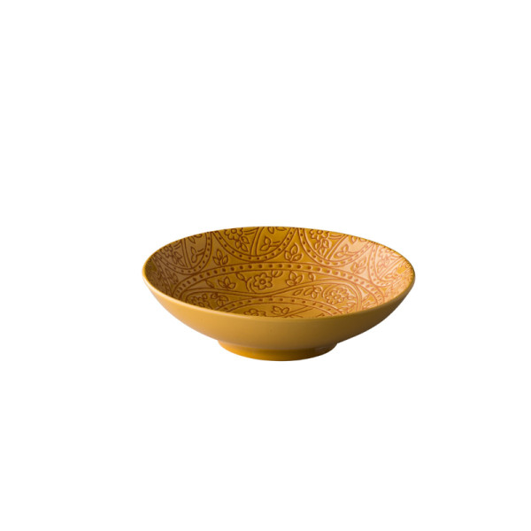 Barcelona bord diep oker 19 cm