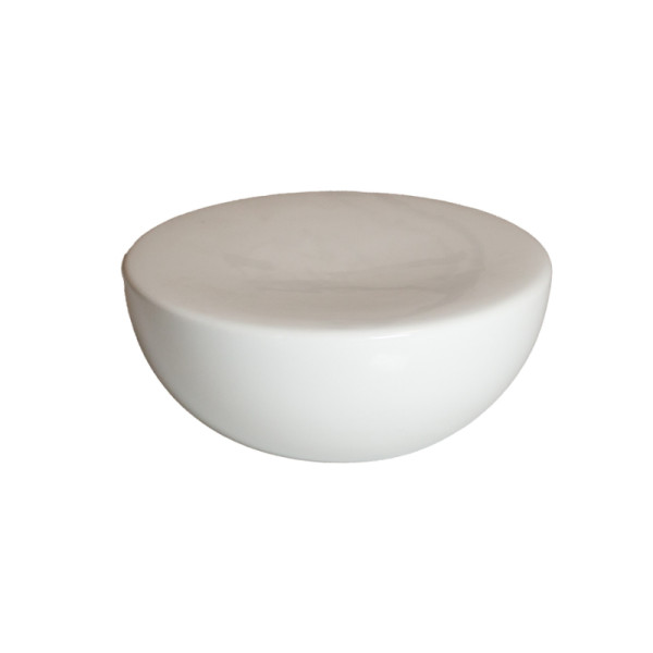 ShApes halve bol wit porselein L 16 x 7,4 cm