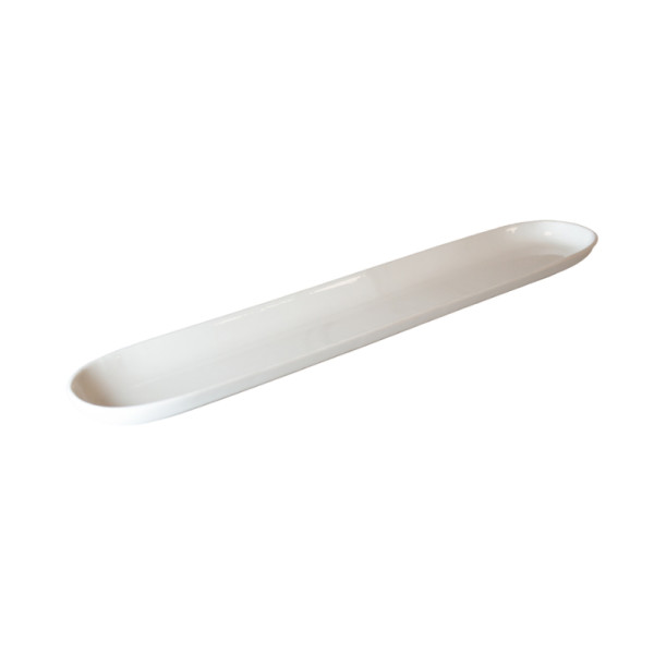 Q Performance bord ovaal wit porselein 45 x 7,6 cm