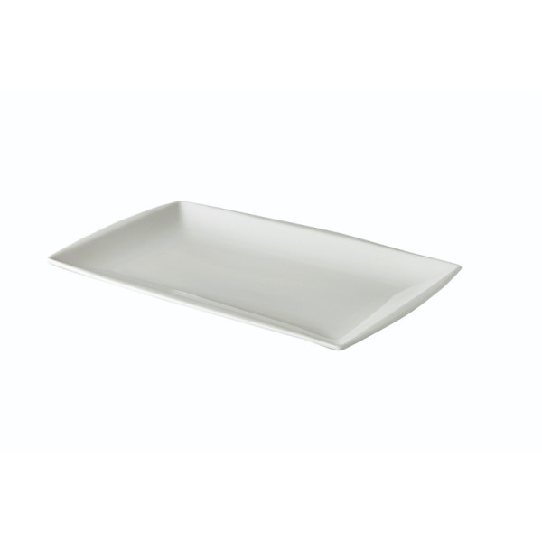 Q Fine China bord rechthoekig 25,5 x 17,2 cm
