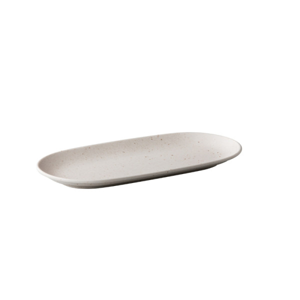 Tinto serveerbord ovaal mat wit 30 x 15 cm