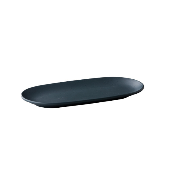 Tinto serveerbord ovaal donkergrijs 30 x 15 cm
