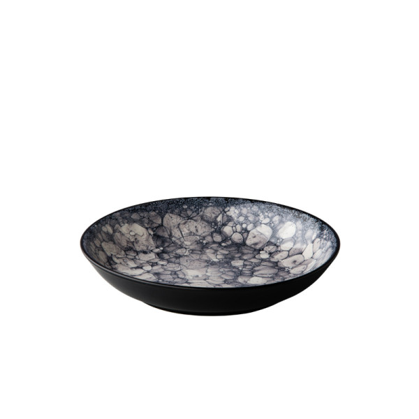 Bubble bord diep zwart 21 cm