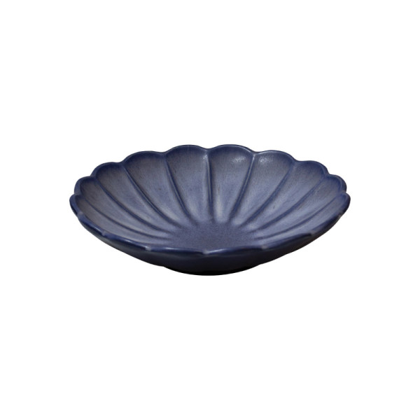 Flower pastabord blauw 24 cm