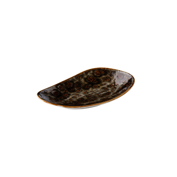 Jersey bord rechthoekig bruin 20,5 cm