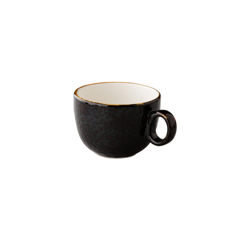 Jersey latte koffiekop stapelbaar bruin 350 ml