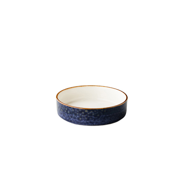 Jersey bord diep opst. rand stapelbaar blauw18cm
