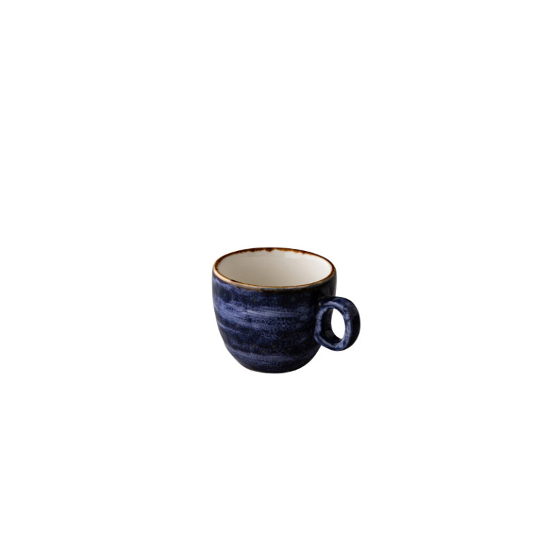 Jersey espressokop stapelbaar blauw 80 ml