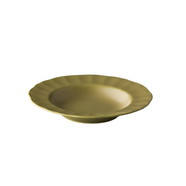 Blossom diep bord groen 22,9 cm