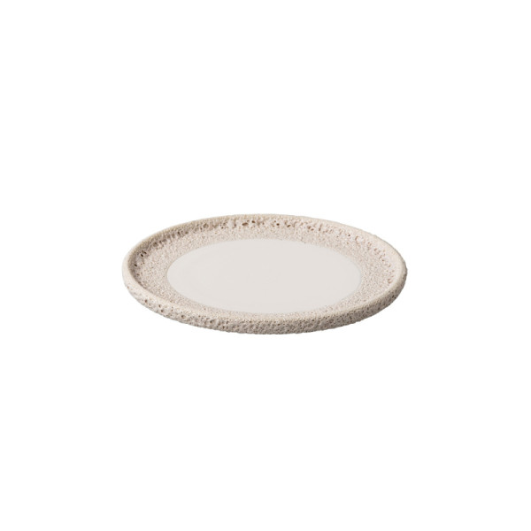 Vulcanic side plate wit 16,5 cm