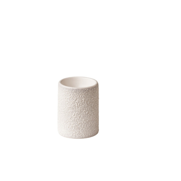 Vulcanic toren bordje rond wit 8 x 10 cm