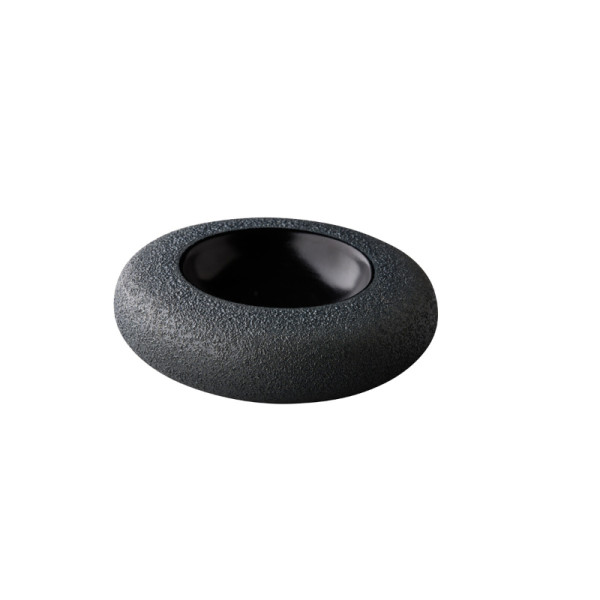 Vulcanic donut kom zwart 17 cm