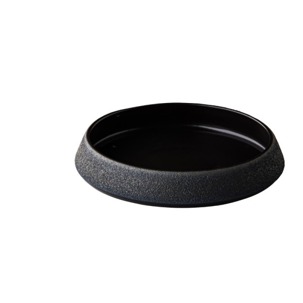 Vulcanic conisch bord zwart 20 x 3,7 cm