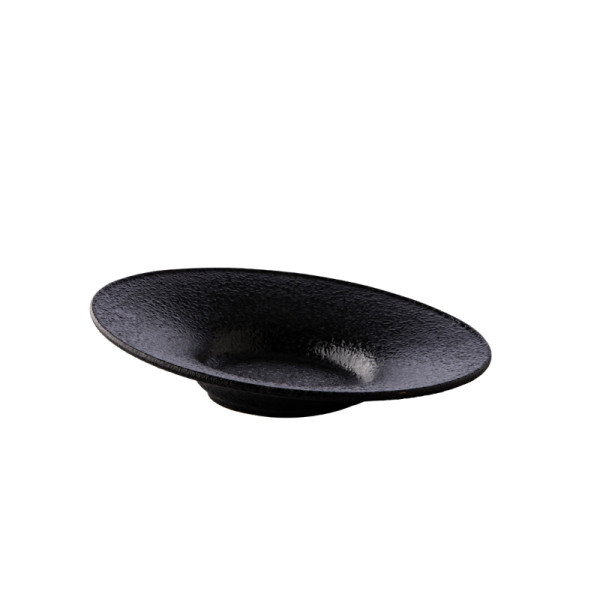 Angled bord schuinaflopend zwart 26 x 6,5 cm