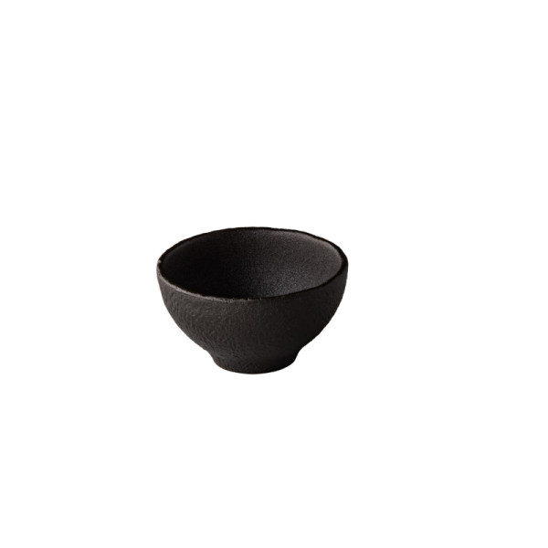 Rock kom rond zwart 9,3 x 5 cm 180ml