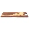 Pure Rose Wood Serveerplank Met Metalen Handgreep <br /> 39 x 20 x 2 cm - Afbeelding 4