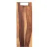 Pure Rose Wood Serveerplank Met Metalen Handgreep <br /> 59 x 20 x 2 cm - Afbeelding 2