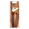 Pure Rose Wood Serveerplank Met Metalen Handgreep <br /> 59 x 20 x 2 cm