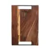 Pure Rose Wood Serveerplank Met 2 Metalen Handgrepen <br /> 30 x 20 x 4 cm - Afbeelding 2