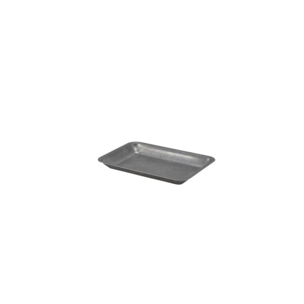 Vintage RVS serveer schaal 20 x 14 x 2 cm