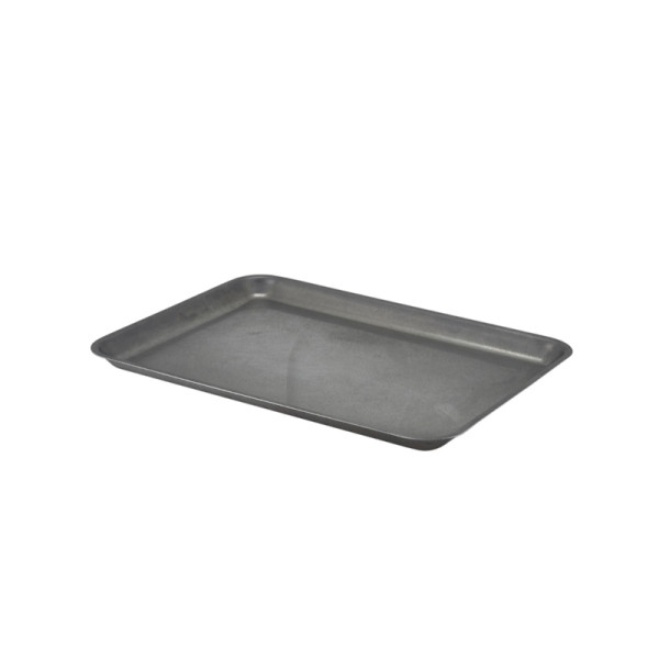 Vintage RVS serveer schaal 37 x 26,5 x 2 cm