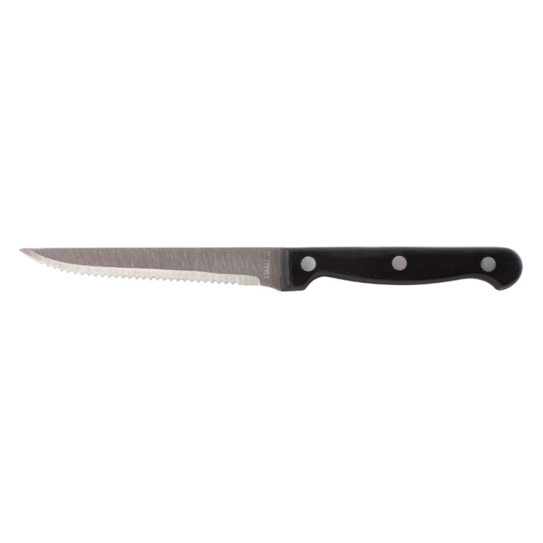 Steakmes zwart handvat 22 cm