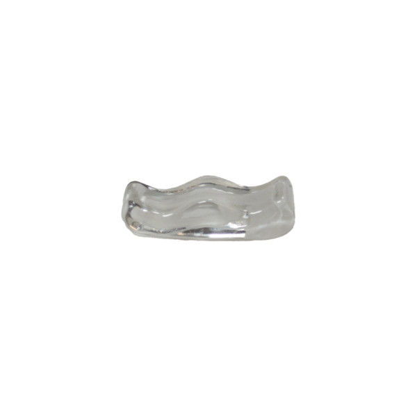 Bestekhouder glas white swirl 6 x 2,5 x 1,5 cm