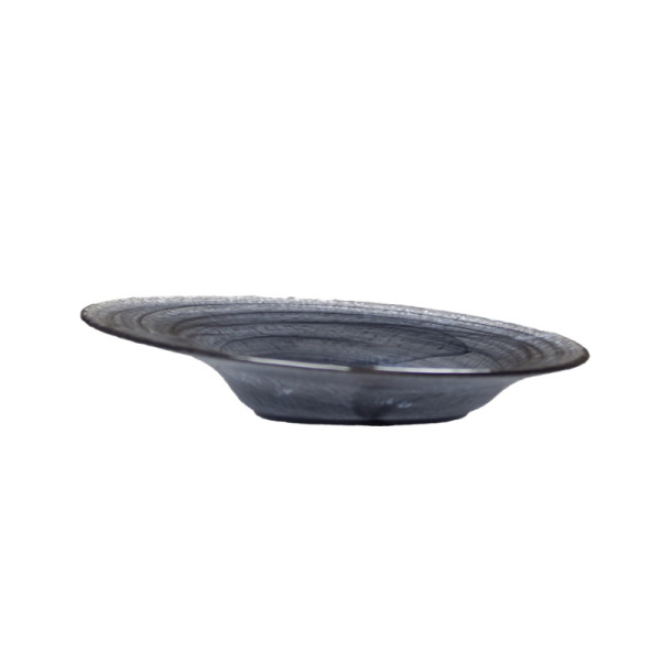 Angled bord schuinaflopend black swirl 25 cm