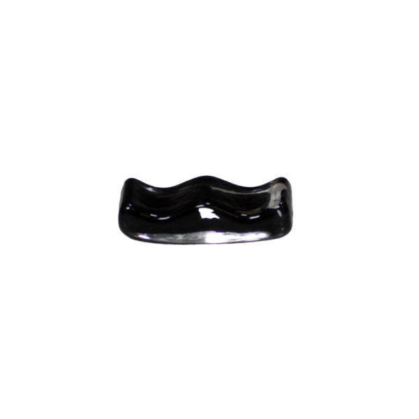 Bestekhouder glas black swirl 6 x 2,5 x 1,5 cm