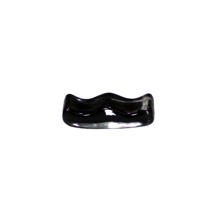 Bestekhouder glas black swirl 6 x 2,5 x 1,5 cm