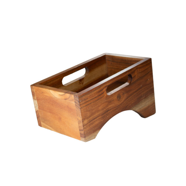 Bestekbak 1-vaks mangohout 28,5 x 16,5 x 15 cm