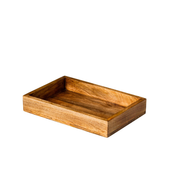Serveerschaal rechthoekig mangohout 30 x 20 x 5 cm