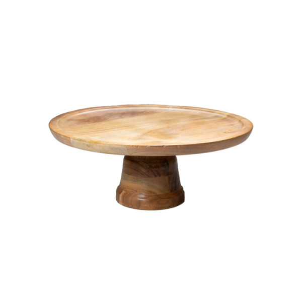 Taartstandaard acaciahout 33 x 13 cm