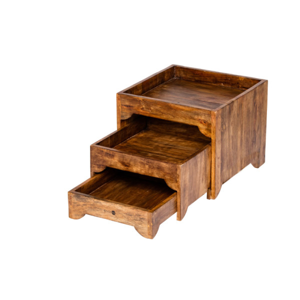 Buffet kast 3 laags mangohout
