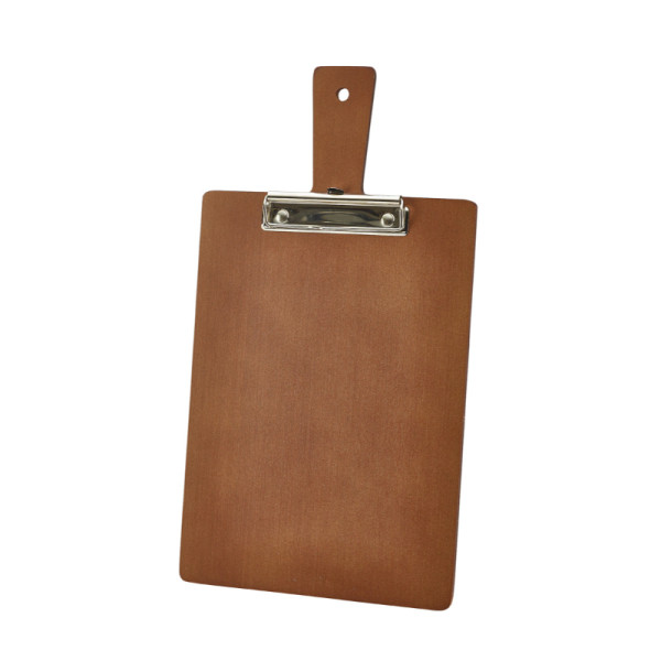 Houten menu/rekening klembord bruin A4