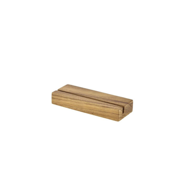 Acacia hout menu houder 20 x 3,2 x 7,5cm