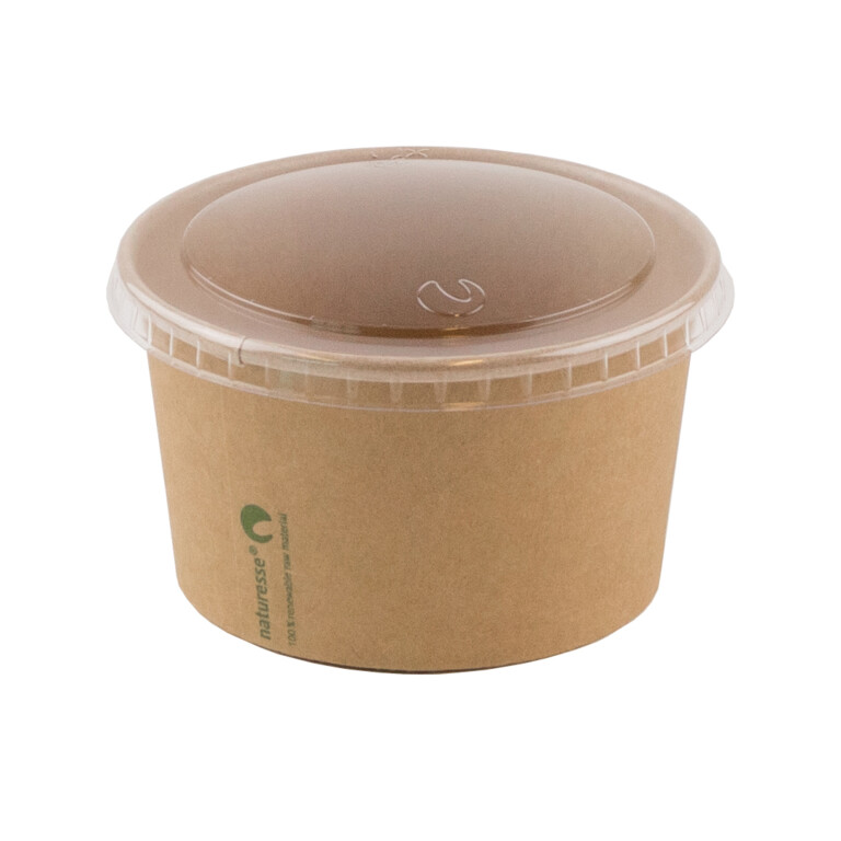 PLA deksel Ø 8.5 cm voor foodcontainer 150 ml (50 stuks) - Afbeelding 2