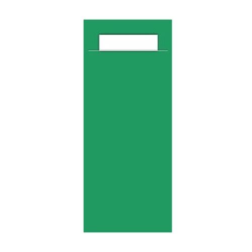 Gekleurd Bestekzakje <br /> Forest + Wit 200 x 85 mm <br /> (per 1000)