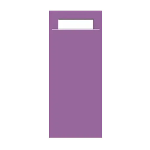 Gekleurd Bestekzakje <br /> Lily + Wit 200 x 85 mm <br /> (per 1000)