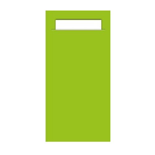 Gekleurd Bestekzakje <br /> Spring + Wit 20 x 10 cm <br /> (per 1000)